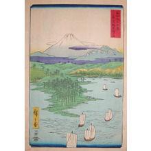 Utagawa Hiroshige: Noge Beach, Musashi - Ronin Gallery
