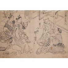 Masanobu: Daruma Dressing as a Courtesan - Ronin Gallery