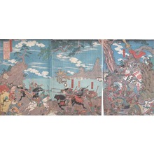 歌川国芳: Emperess Jingo and Takenouchi-no Sukune - Ronin Gallery