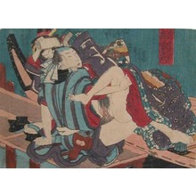 Utagawa Kunisada: On the Boat Dock - Ronin Gallery