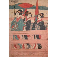 Kikugawa Eizan: Procession of Women of the Castle - Ronin Gallery