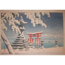 川瀬巴水: Itsukushima in Snow - Ronin Gallery