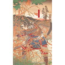 Tsukioka Yoshitoshi: Warrior Sanada Yukimura in Grass - Ronin Gallery