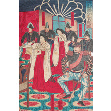 Utagawa Yoshitsuya: Generals in Western Dress After Sainan Battle - Ronin Gallery