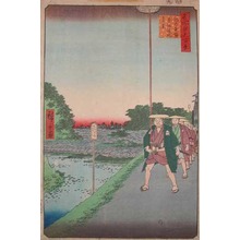 Utagawa Hiroshige: View of Akasaka Temeike from Kinokuni Hill - Ronin Gallery