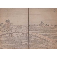 Katsushika Hokusai: Bull Crossing Bridge - Ronin Gallery