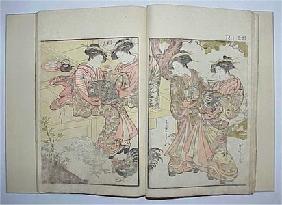 Unbetitelter japanischer Druck von Kitao Shigemasa, 北尾重政 (Kitao SHIGEMASA and Katsukawa SHUNSHO)