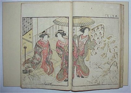 Unbetitelter japanischer Druck von Kitao Shigemasa, 北尾重政 (Kitao SHIGEMASA and Katsukawa SHUNSHO)