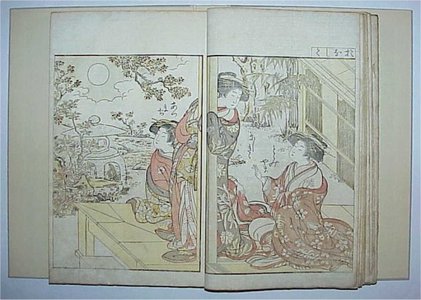 Unbetitelter japanischer Druck von Kitao Shigemasa, 北尾重政 (Kitao SHIGEMASA and Katsukawa SHUNSHO)