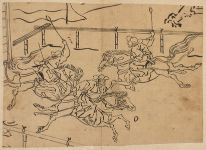 Untitled Japanese Print by Kawanabe Kyosai, 河鍋暁斎 (Kawanabe KYOSAI)