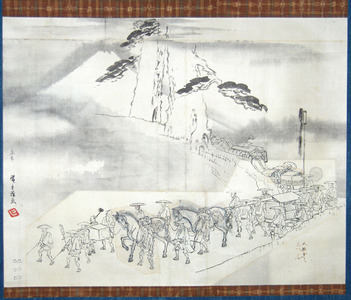 Unbetitelter japanischer Druck von Ichiryusai Hiroshige (Ichiryusai HIROSHIGE)