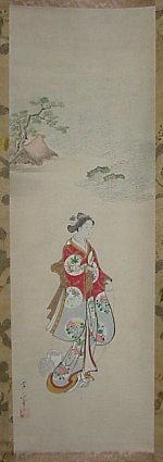 Unbetitelter japanischer Druck von Kawamata Tsunemasa, 川又常正 (Kawamata TSUNEMASA)