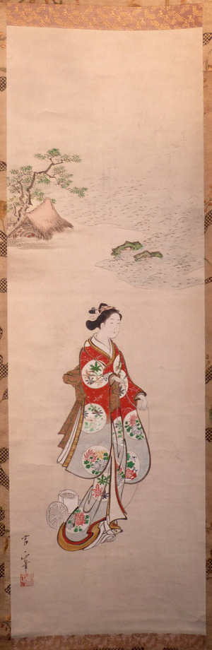 Unbetitelter japanischer Druck von Kawamata Tsunemasa, 川又常正 (Kawamata TSUNEMASA)