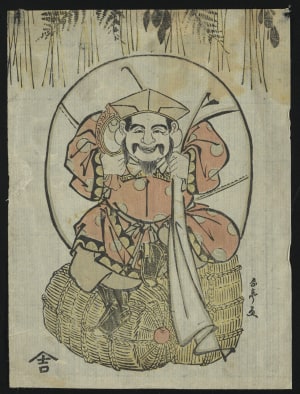 Japanese Print "Daikoku, God of Riches" by Katsukawa Shuntei, 勝川春亭 (Katsukawa Shuntei)