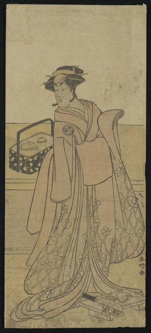Japanese Print "Actor Segawa Kikunojo in a Female Role" by Katsukawa Shunko, 勝川春好 (Shunkō Katsukawa)