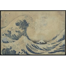 Katsushika Hokusai, 葛飾北斎 (Katsushika Hokusai)による浮世絵「Kanagawa oki nami ura (The Great Wave off Kanagawa)」
