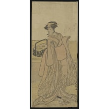 Katsukawa Shunko, 勝川春好 (Shunkō Katsukawa)による浮世絵「Actor Segawa Kikunojo in a Female Role」