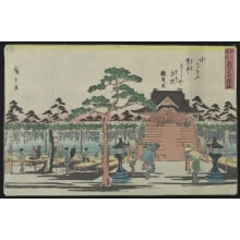 Utagawa Hiroshige, 歌川広重 (Utagawa Hiroshige)による浮世絵「Kameido Tenjin Shrine」