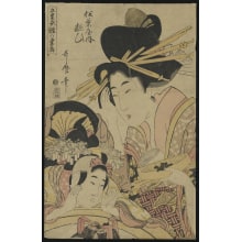 Kitagawa Utamaro, 喜多川歌麿 (Utamaro Kitagawa)による浮世絵「Woman and Child」