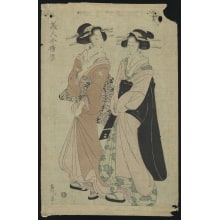 Kikugawa Eizan, 菊川英山 (Eizan Kikukawa)による浮世絵「Two Women Standing」