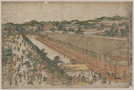 Utagawa Toyoharu: View of Sanjūsangendō in Kyōto. - Library of Congress