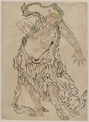Unknown: Buddhist gate guardian Ungyō. - Library of Congress