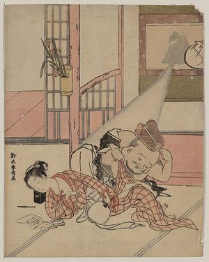 Suzuki Harunobu: Daikoku taking a peek. - Library of Congress