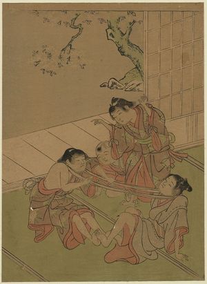 Kitao Shigemasa: Neck tug of war. - Library of Congress
