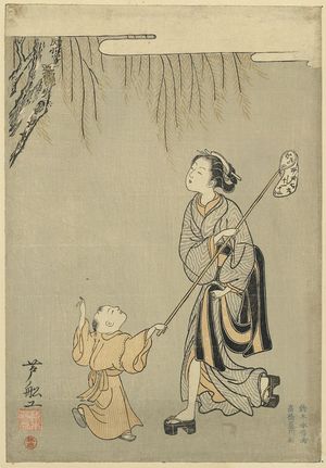 Suzuki Harunobu: Catching crickets. - Library of Congress