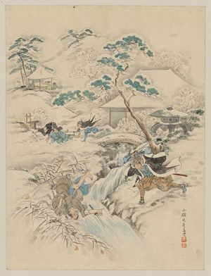 Unknown: [Jūichidanme - act eleven of the Chūshingura - searching the grounds] - Library of Congress