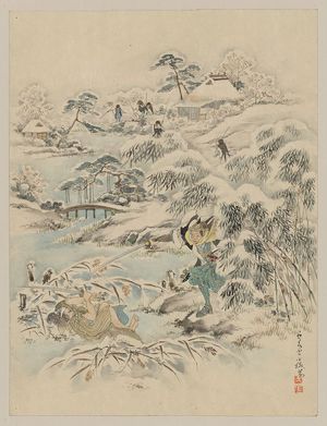 Unknown: [Jūichidanme - act eleven of the Chūshingura - searching the grounds] - Library of Congress