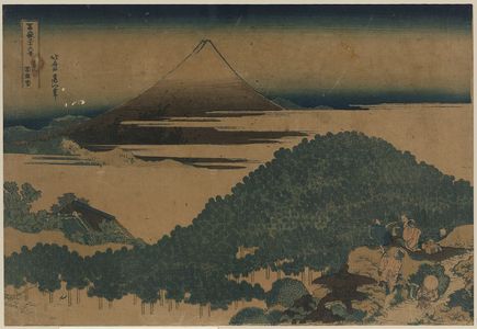 Katsushika Hokusai: The cushion pine at Aoyama. - Library of Congress