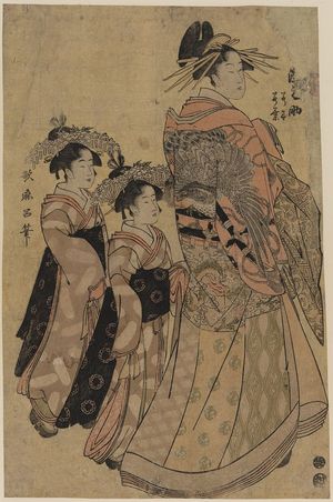 Kitagawa Utamaro: The courtesan Somenosuke of the house of Matsuba. - Library of Congress