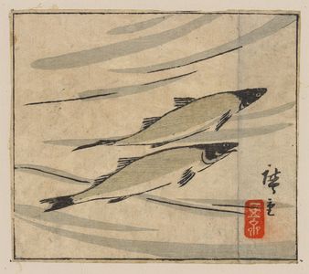 Utagawa Hiroshige: River trout (Ayu). - Library of Congress