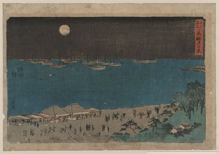 Utagawa Hiroshige: Moon scene at Takanawa. - Library of Congress