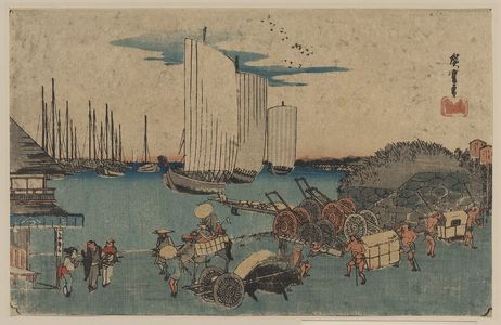Utagawa Hiroshige: Ōkido at Takanawa. - Library of Congress
