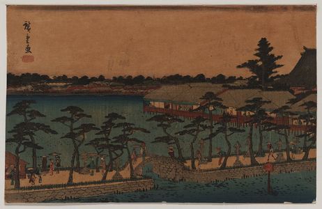 歌川広重: Shinobazu pond. - アメリカ議会図書館