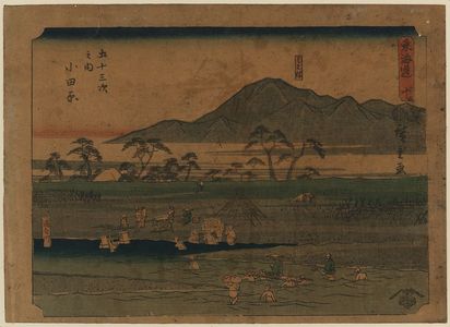 Ando Hiroshige, 歌川広重 (Andō Hiroshige)による浮世絵「Odawara」