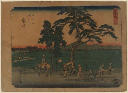 Utagawa Hiroshige: Fukuroi - Library of Congress