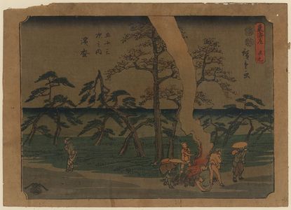 Ando Hiroshige, 歌川広重 (Andō Hiroshige)による浮世絵「Hamamatsu」