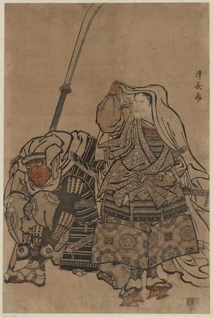 Torii Kiyonaga: Benkei and Ushiwakamaru. - Library of Congress