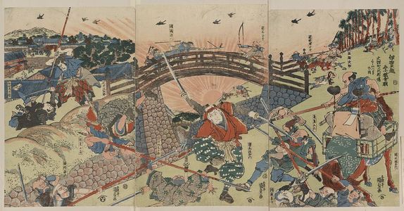 Utagawa Toyokuni I: Actors performing the play Igagoe Norikake Kappa. - Library of Congress