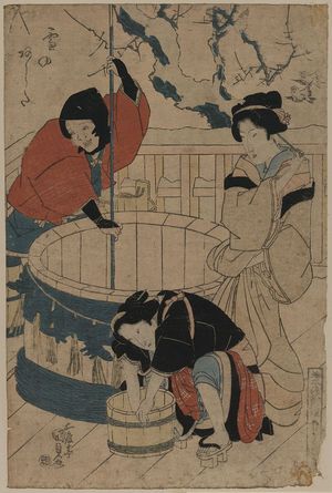 Utagawa Toyokuni I: Tomorrow's snow. - Library of Congress