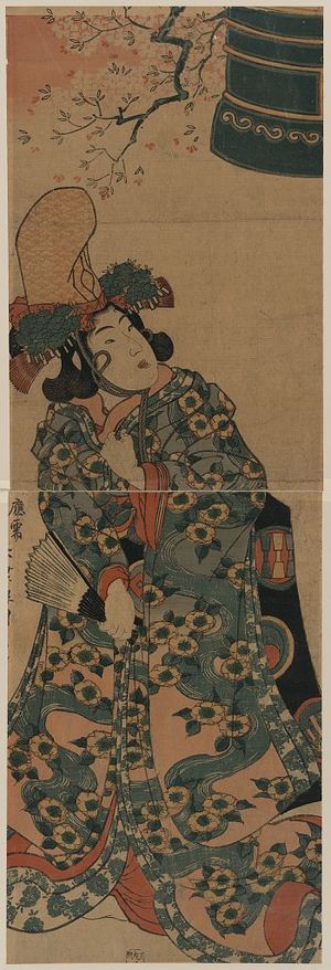 Japanese Print "Young maiden of Dojoji (Musume Dojoji)." by Utagawa Kunisada, 歌川国貞 (Utagawa Kunisada)