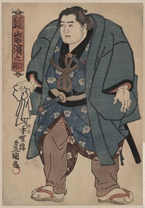 Utagawa Toyokuni I: The sumo wrestler Kagamiiwa Hamanosuke. - Library of Congress