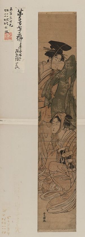 Utagawa Toyokuni I: Transformed Manzai performer. - Library of Congress