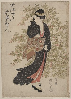 Utagawa Toyokuni I: Bushclover. - Library of Congress