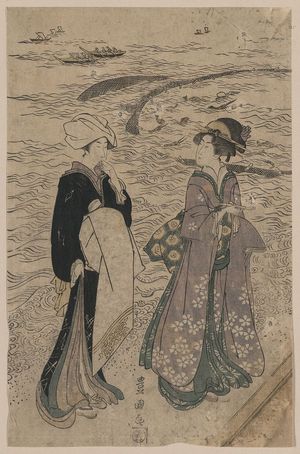 Utagawa Toyokuni I: Fishing net. - Library of Congress