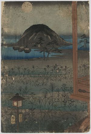 歌川広重: Autumn moon landscape. - アメリカ議会図書館