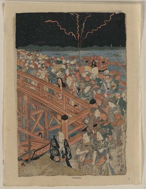 Utagawa Toyokuni I: Cooling off at Ryōgokubashi. - Library of Congress